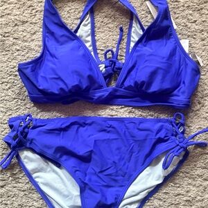 Cupshe Bright Blue Bikini Set-NWOT